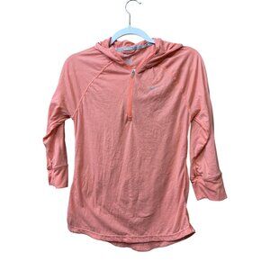 Nike Womens Dri-FIT Running Hoodie Medium Coral